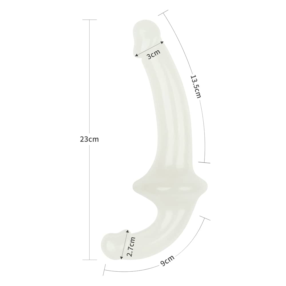 The size of the 10.5 inches lumino play double dildo