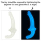The 10.5 inches lumino play double dildo should be exposed to light during the daytime for best glow effectis at night