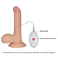 The power buton of the 7.5 inches ultra soft vibrating dude 
