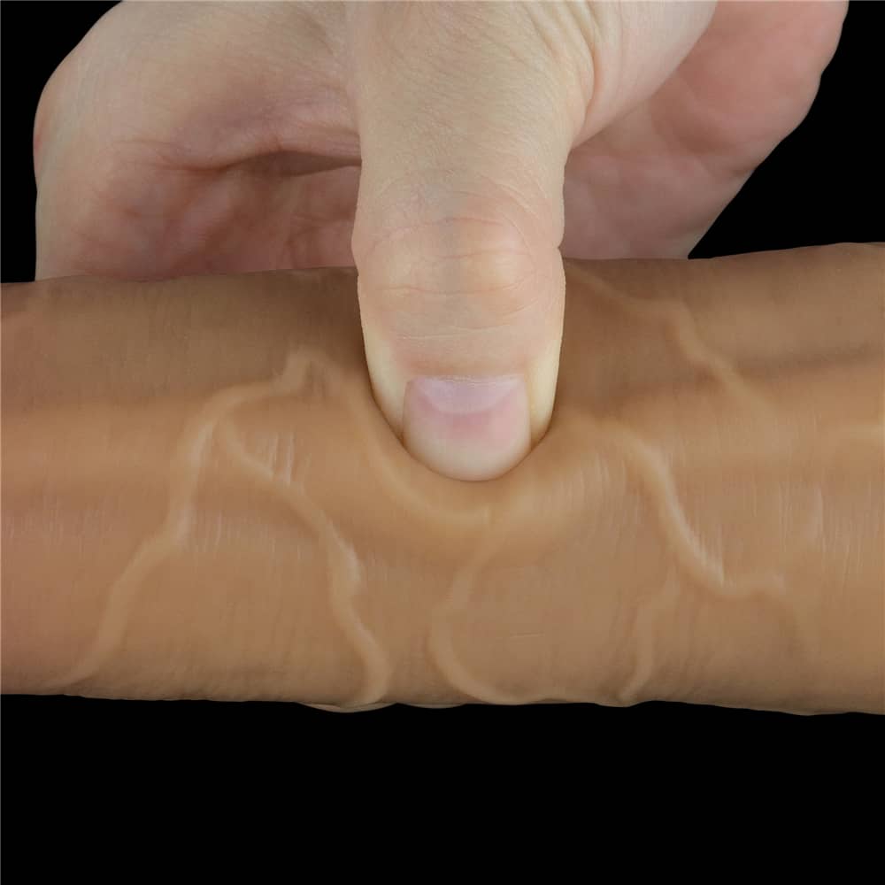 Super real feel experience with this 8 inches dual layered silicone rotator