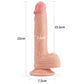 The size of the 8.5 inches dual layered silicone flesh dildo
