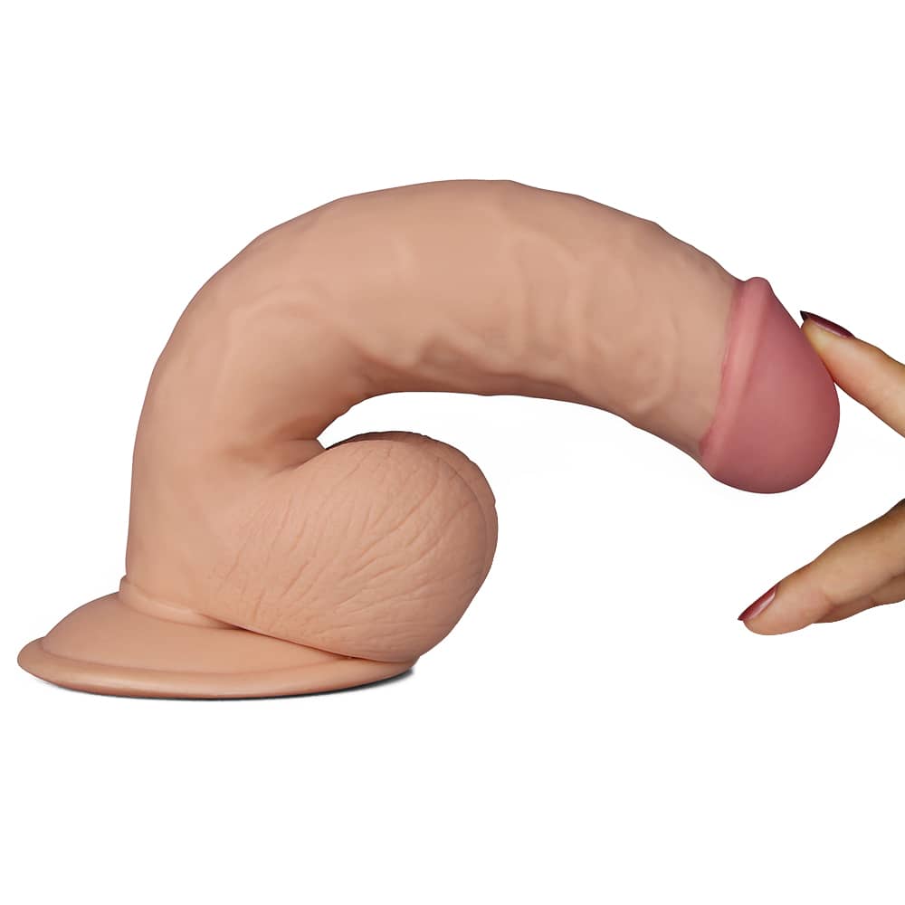 The 8.5 inches ultra soft vibrating dude is very flexible
