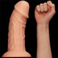 Comparison between the 8.6 inches curved big dildo anal toy and the arm 