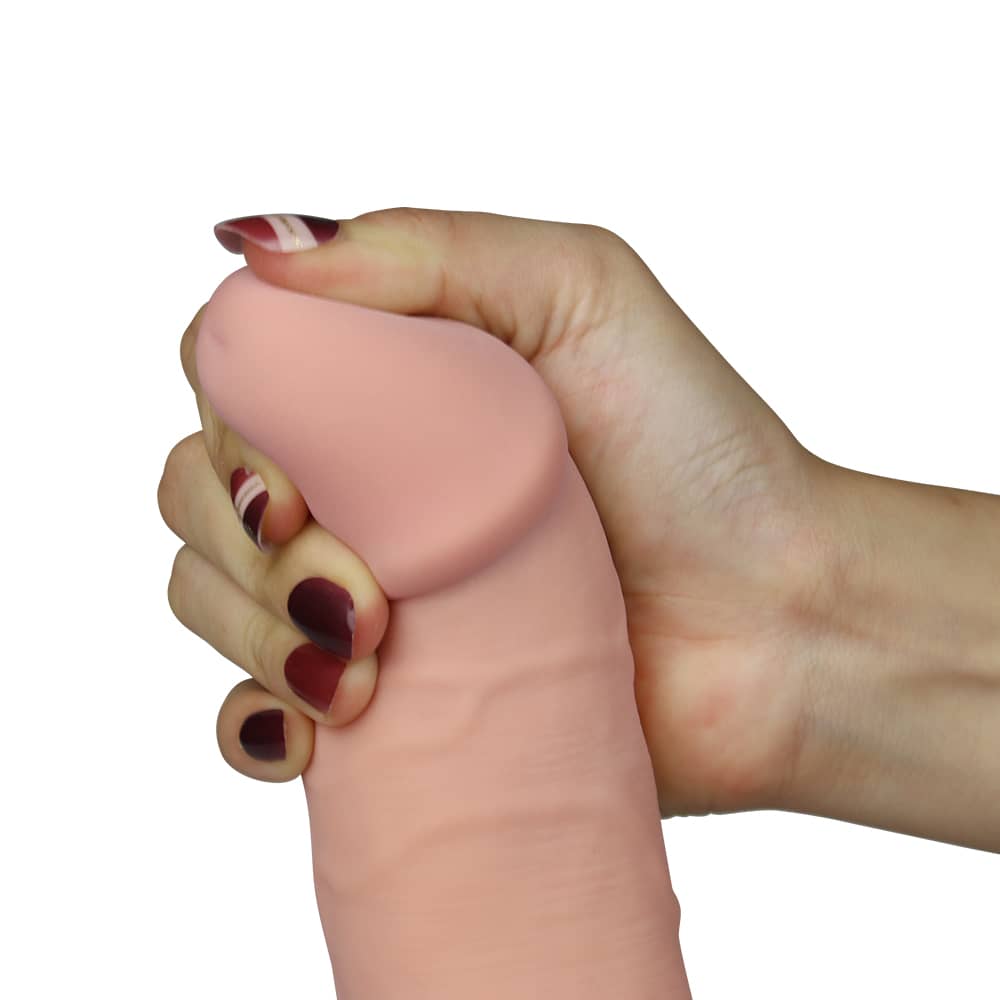 The soft head of the 8.8 inches the ultra soft vibrating dude 