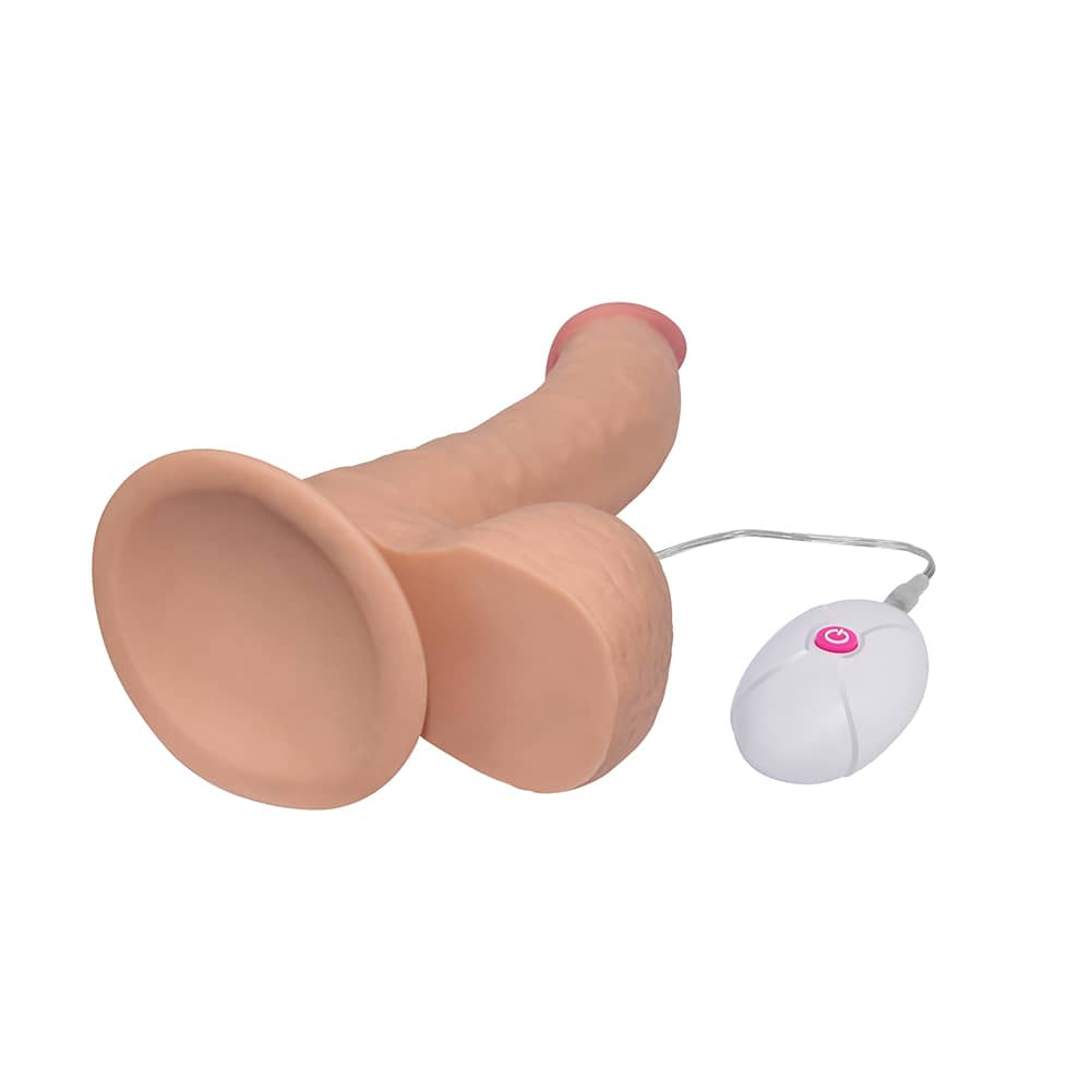 The suction cup of the 8.8 inches ultra soft vibrating dude 