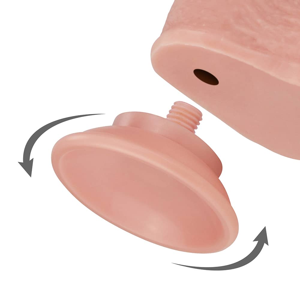 The removable suction cup of the 9 inches realistic sliding skin suction cup dildo