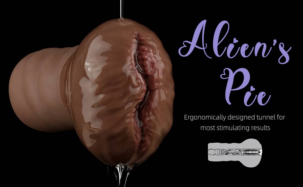 The aliens pie male masturbator black with lube