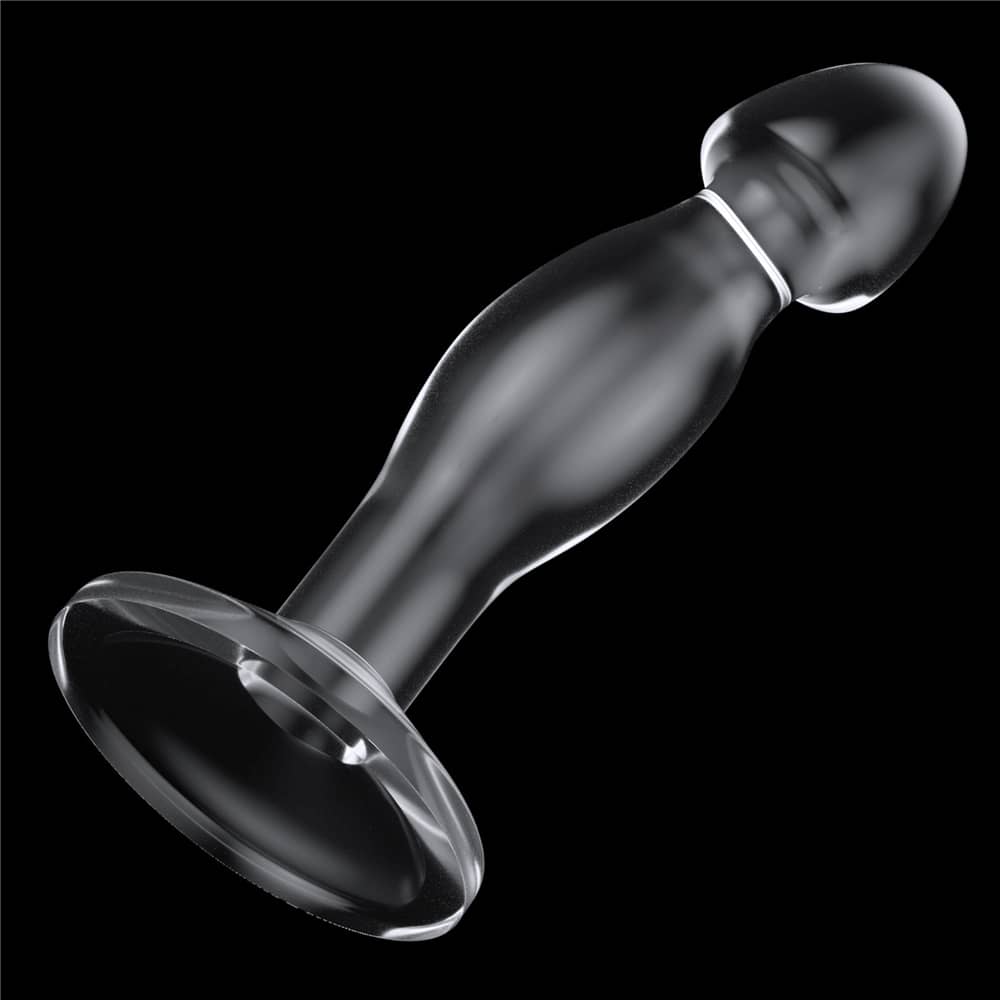 The powerful suction cup of the 6.5 inches flawless clear prostate plug
