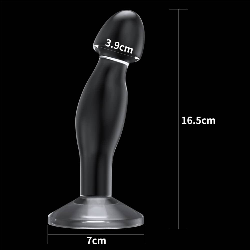 The size of the 6.5 inches flawless clear prostate plug