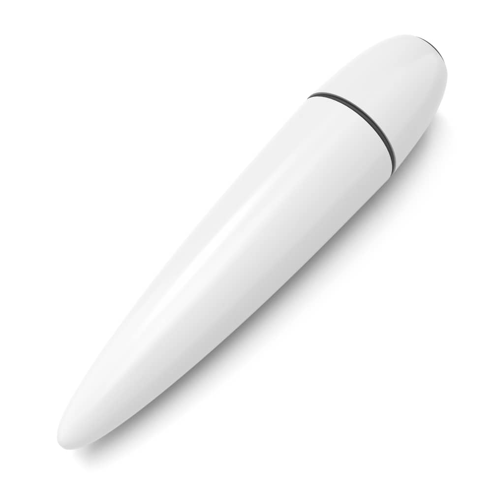 The rechargeable wireless bullet vibrator lays flat