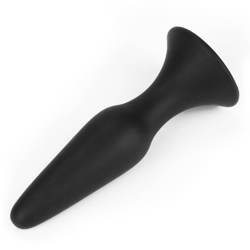 The lure me silicone anal plug l lays flat