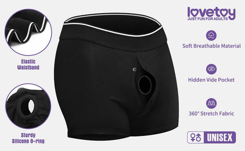 Versatile Strap-On Harness Shorts | Unisex | Couples & Solo Play