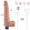 10" REAL SOFTEE Rechargeable Vibrating Dildo Flesh