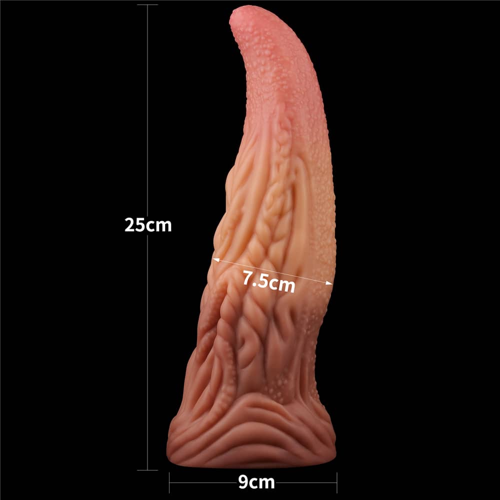 The size of the 10 inches alien tentacle silicone dildo