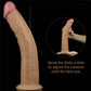 The 10 inches silicone vibrating rotating dildo is adjustable
