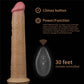 The 10 inches silicone vibrating rotating dildo remote controlled up to 30 feet
