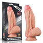 The packaging of the 10 inches dual layered silicone flesh cock