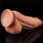 The powerful suction cup of the 10 inches dual layered silicone flesh cock