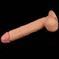 The 10 inches legendary king sized realistic dildo lays flat