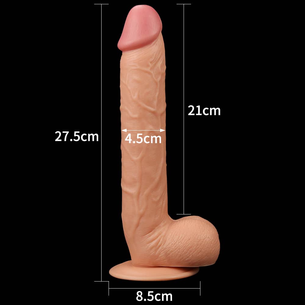 The size of the 10 inches legendary king sized realistic dildo