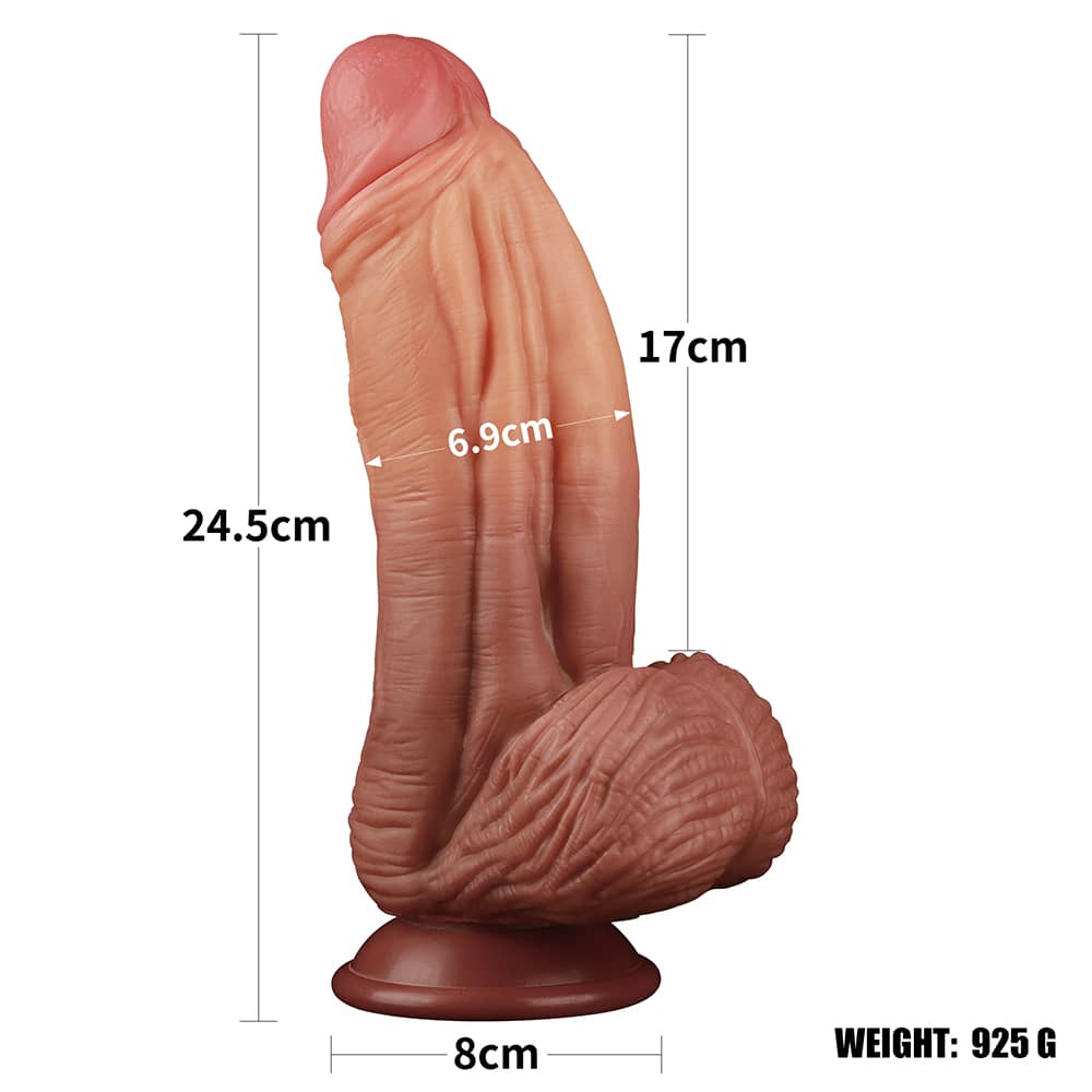 10" Monster Silicone Dildo's Size