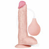 Squirting Dildo | 10'' Soft Realistic Squirting Ejaculating Dildo with Enema Bulb