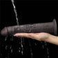 The 10 inches black dual layered silicone rotator  is fully washable