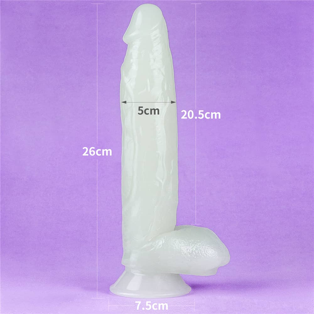 The size of the 10 inches lumino play dildo