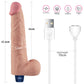 10.5" REAL SOFTEE Rechargeable Vibrating Dildo Flesh