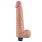 10.5" REAL SOFTEE Rechargeable Vibrating Dildo Flesh