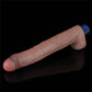 The 10.5 inches rechargeable silicone vibrating dildo adorned with realistic veins