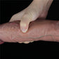 The 10.5 inches dual layered platinum silicone cock with lifelike hyper realistic veins 