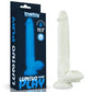 The packaging of the 10.5 inches lumino play silicone dildo