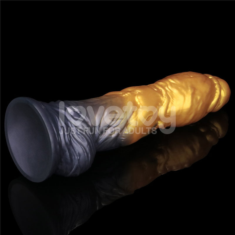 10'' Dual Density Silicone Inflatable Dildo