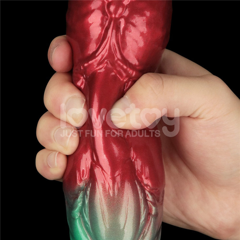 10'' Dual Density Silicone Inflatable Dildo