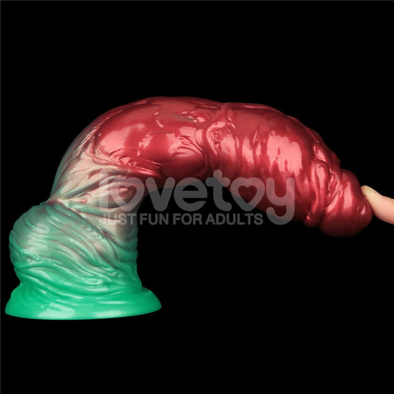 10'' Dual Density Silicone Inflatable Dildo