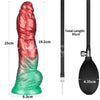 10'' Dual Density Silicone Inflatable Dildo