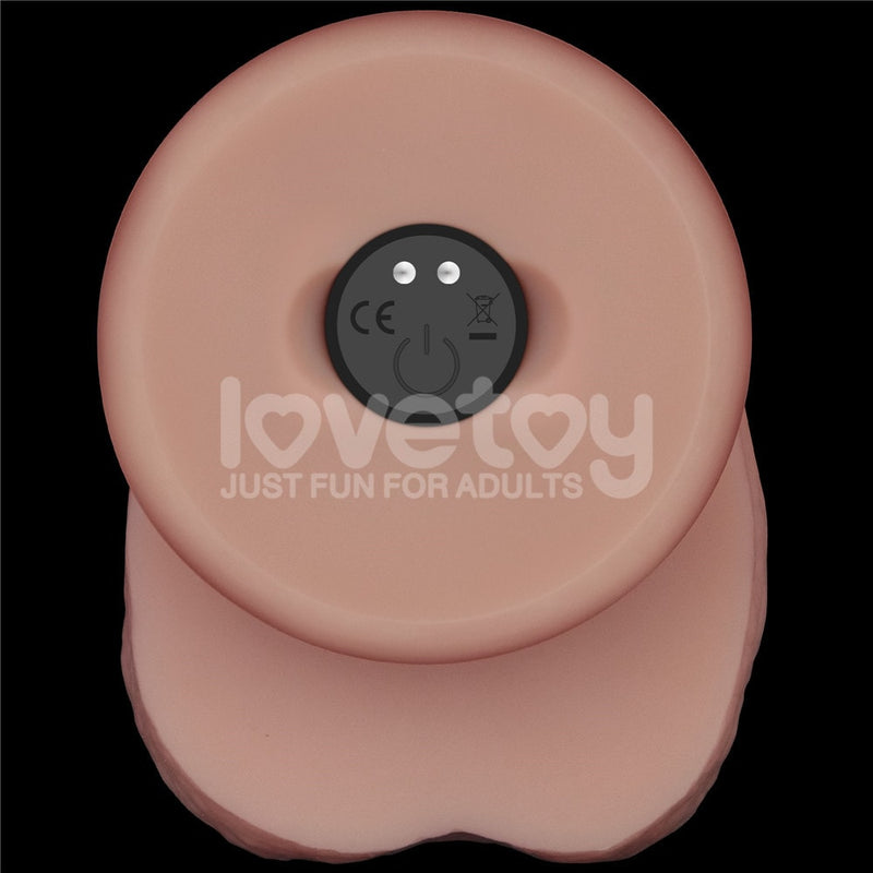 10" Vibrating Sliding Skin Pro II Silicone Dong