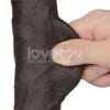 10" Vibrating Sliding Skin Pro II Silicone Dong Black