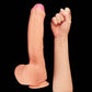 Comparison between the 11 inches dual layer platinum silicone cock and the arm