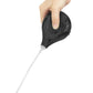 Squeeze the enema bulb of this 11 inches black realistic ejaculating dildo