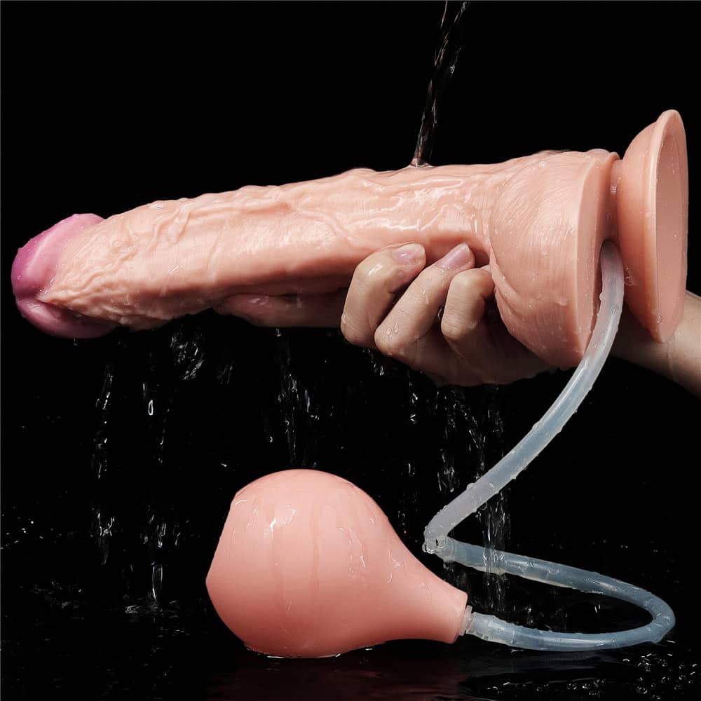 The 11 inches squirt extreme dildo is fully washable