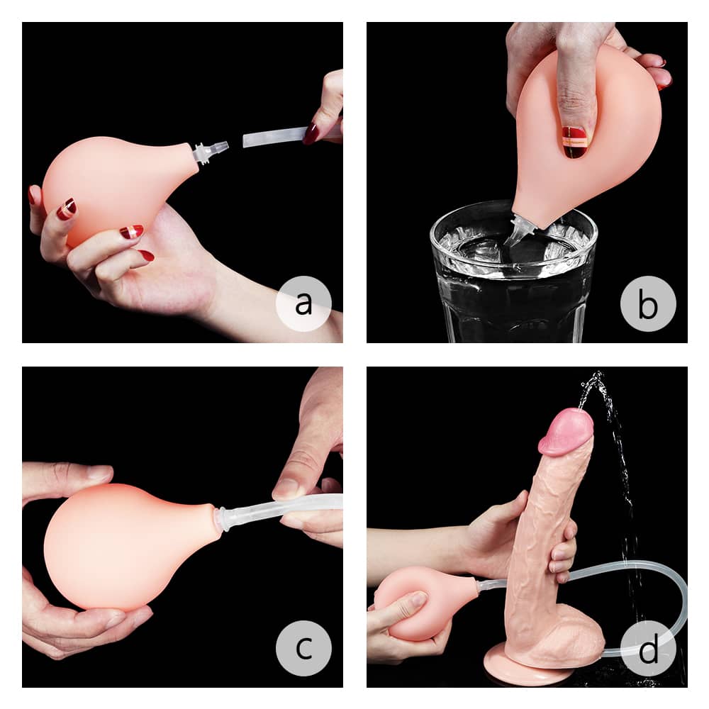 Tutorial on how to use the 11 inches squirt extreme dildo