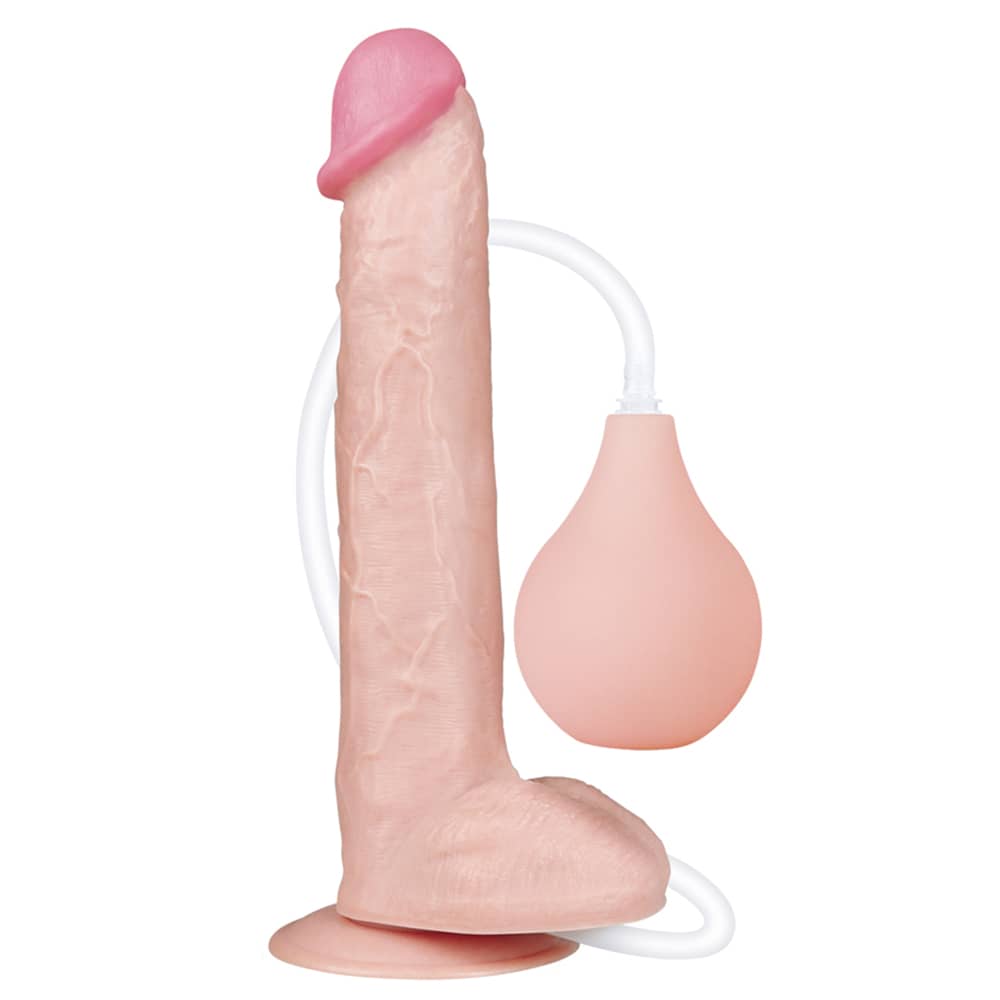  The 11 inches squirt extreme dildo is upright