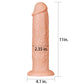 The size of the 11 inches realistic long dildo