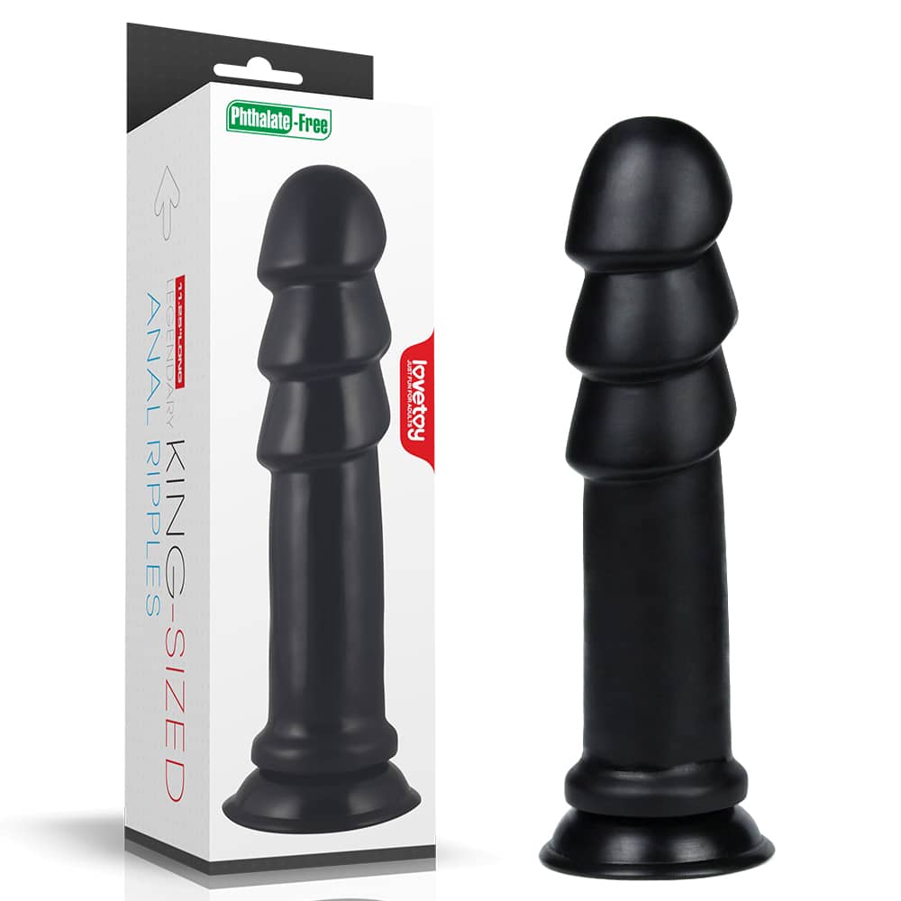 The packaging of the 11.25 inches king sized anal ripples