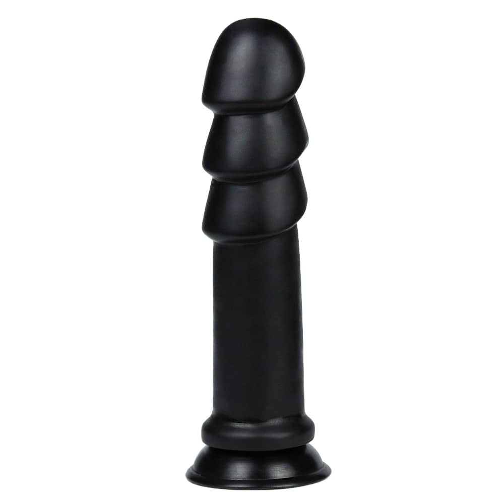 The 11.25 inches king sized anal ripples is upright