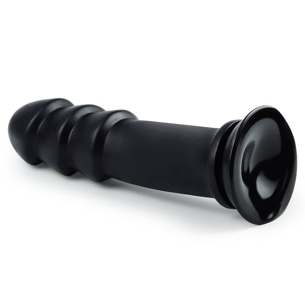 The powerful suction cup of the 11.25 inches king sized anal ripples