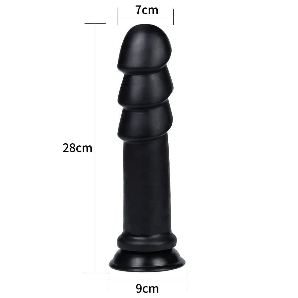The size of the 11.25 inches king sized anal ripples