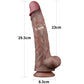 The size of the 11.5 inches silicone realistic veins dildo